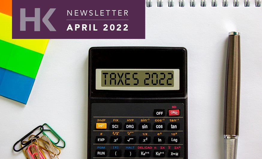 APRIL E-NEWSLETTER 2022